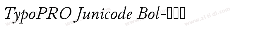 TypoPRO Junicode Bol字体转换
